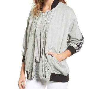Hudson Nova Varsity Jacket in Sage